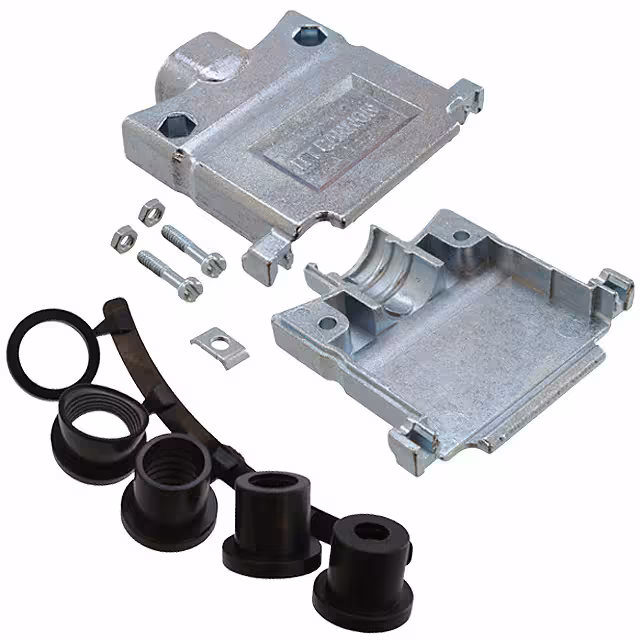 980-2000-347 ITT Cannon, LLC  Capots de connecteurs D-Sub en forme de D